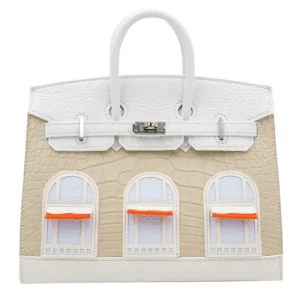 1:1 Hermès Replica - Birkin 20 Sellier Faubourg White Snow