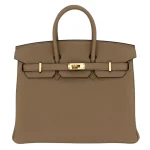 1:1 Hermès Replica - Birkin 25 Beige Marfa Togo Gold HW