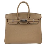 1:1 Hermès Replica - Birkin 25 Beige Marfa Togo Palladium HW