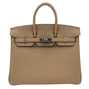 1:1 Hermès Replica - Birkin 25 Beige Marfa Togo Palladium HW