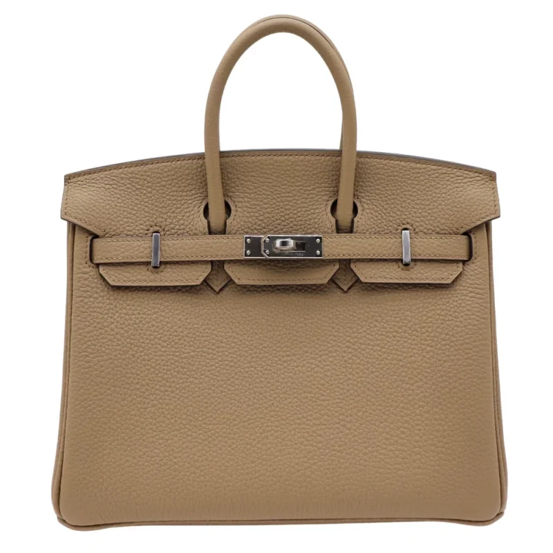 1:1 Hermès Replica - Birkin 25 Beige Marfa Togo Palladium HW