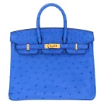 1:1 Hermès Replica - Birkin 25 HSS Mykonos Ostrich Gold HW