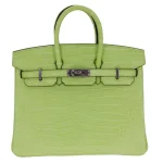 1:1 Hermès Replica - Birkin 25 Jaune Bourgeon Matte Crocodile