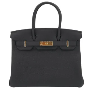 1:1 Hermès Replica - Birkin 30 Black Togo Gold HW
