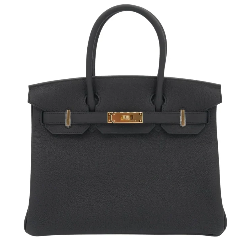 1:1 Hermès Replica - Birkin 30 Black Togo Gold HW