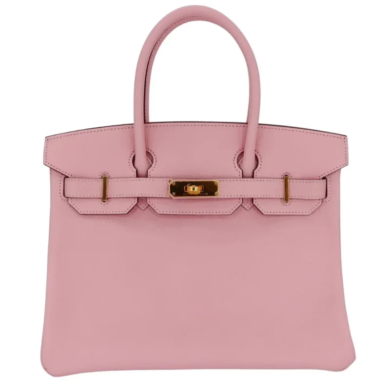 1:1 Hermès Replica - Birkin 30 HSS Rose Sakura Chevre Gold HW