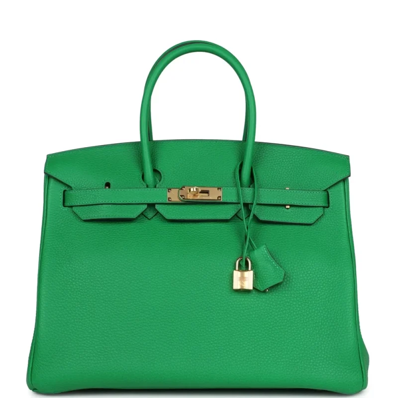 1:1 Hermès Replica - Birkin 35 Bambou Clemence Gold HW