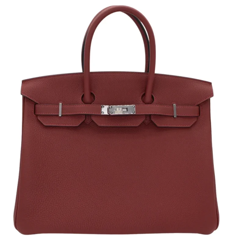 1:1 Hermès Replica – Birkin 35 Rouge H Togo Palladium HW