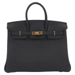 Artisan-Grade Hermès Dupes - Birkin 25 Black Togo Gold HW