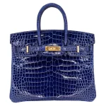 Artisan-Grade Hermès Dupes | Birkin 25 Bleu Saphir Crocodile