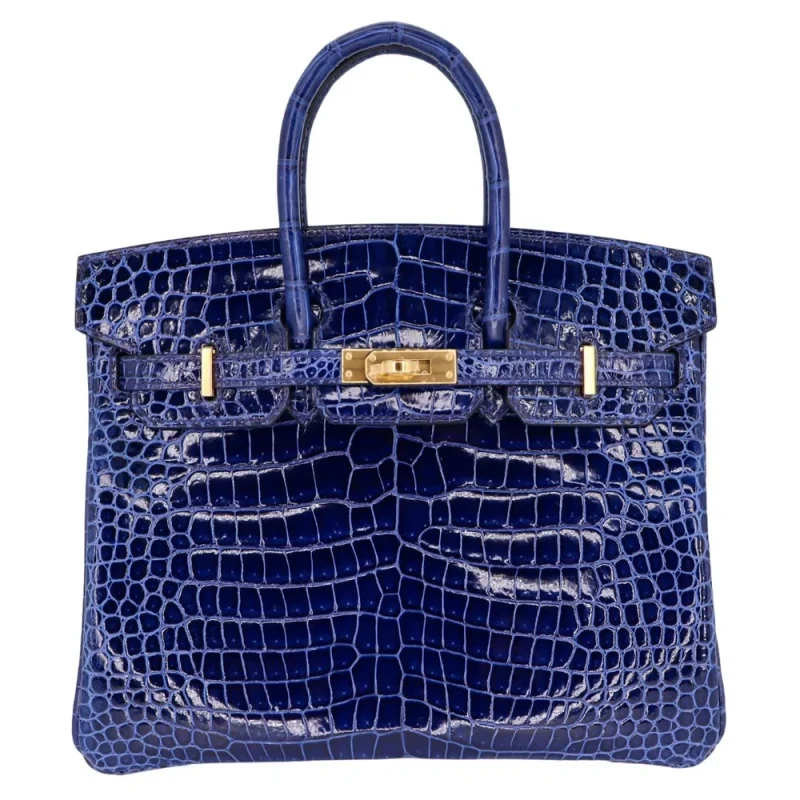 Artisan-Grade Hermès Dupes | Birkin 25 Bleu Saphir Crocodile