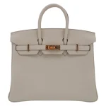 Artisan-Grade Hermès Dupes - Birkin 25 Craie Togo Rose Gold HW