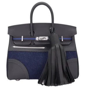 Artisan-Grade Hermès Dupes - Birkin 25 Go Team Caban/ Bleu Nuit