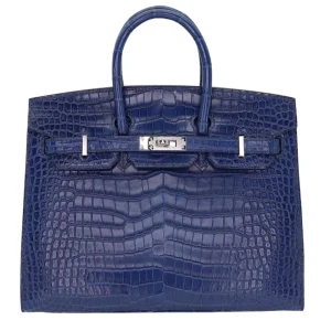Artisan-Grade Hermès Dupes | Birkin 25 Sellier Indigo Aizome