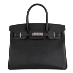 Artisan-Grade Hermès Dupes - Birkin 30 Black Epsom Palladium HW