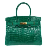 Artisan-Grade Hermès Dupes - Birkin 30 Emerald Shiny Niloticus