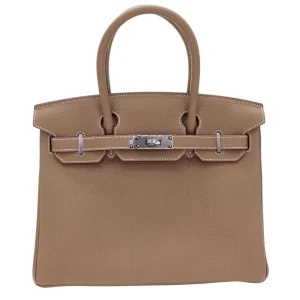 Artisan-Grade Hermès Dupes | Birkin 30 Etoupe Togo Palladium