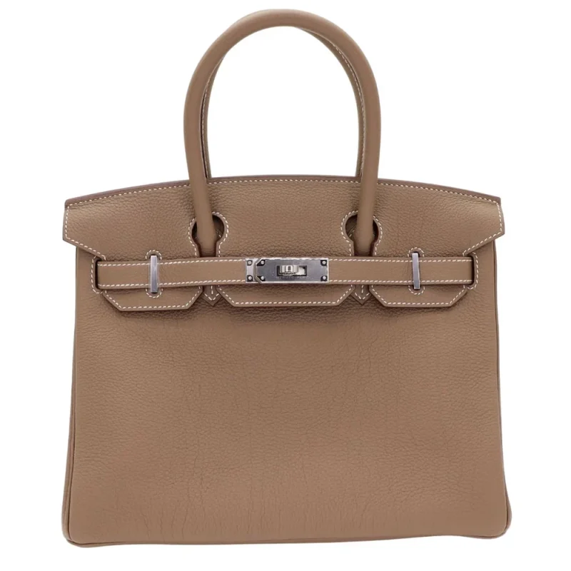 Artisan-Grade Hermès Dupes | Birkin 30 Etoupe Togo Palladium