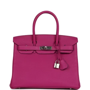 Artisan-Grade Hermès Dupes - Birkin 30 Rose Pourpre Togo Bag