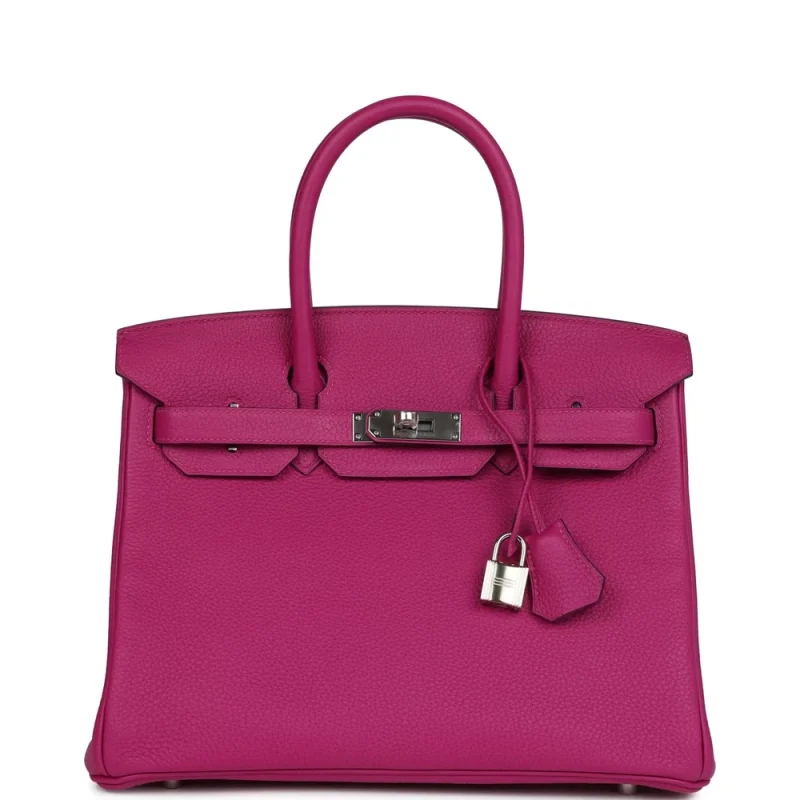 Artisan-Grade Hermès Dupes - Birkin 30 Rose Pourpre Togo Bag