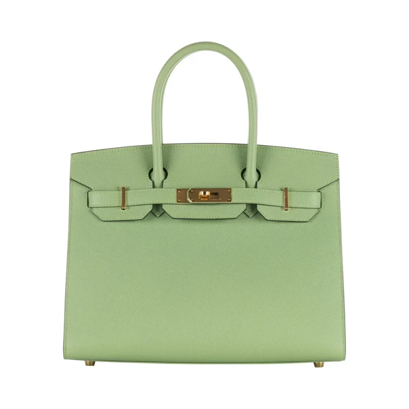Artisan-Grade Hermès Dupes | Birkin 30 Sellier Vert Criquet
