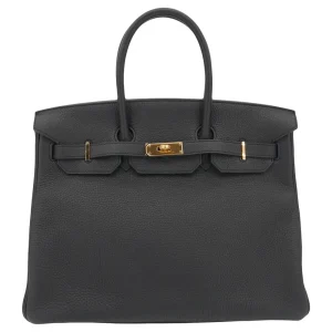 Artisan-Grade Hermès Dupes – Birkin 35 Black Togo Gold HW