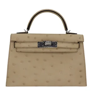 Artisan-Grade Hermès Dupes | Kelly II Sellier Mini Ostrich HW