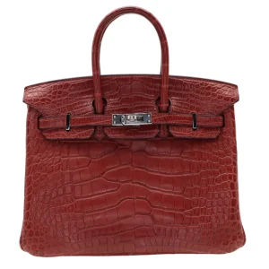 Best Replica Hermes - Birkin 25 Bordeaux Matte Alligator