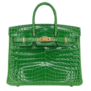 Best Replica Hermes - Birkin 25 Cactus Shiny Niloticus Crocodile