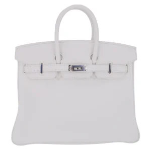 Best Replica Hermes - Birkin 25 HSS White Clemence Palladium HW