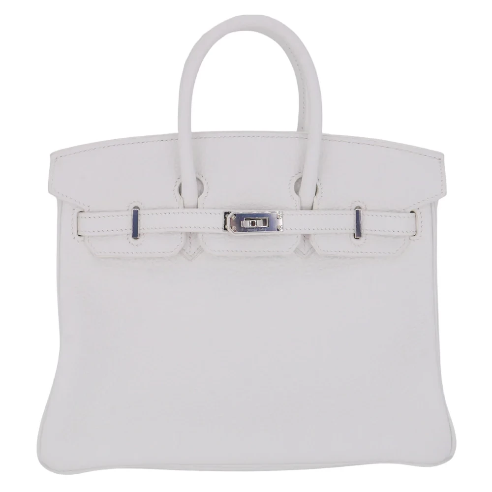 Best Replica Hermes - Birkin 25 HSS White Clemence Palladium HW