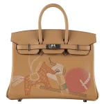 Best Replica Hermes - Birkin 25 In and Out Biscuit/Multicolor Swift Palladium HW