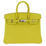 Best Replica Hermes - Birkin 25 Lime Swift Palladium HW