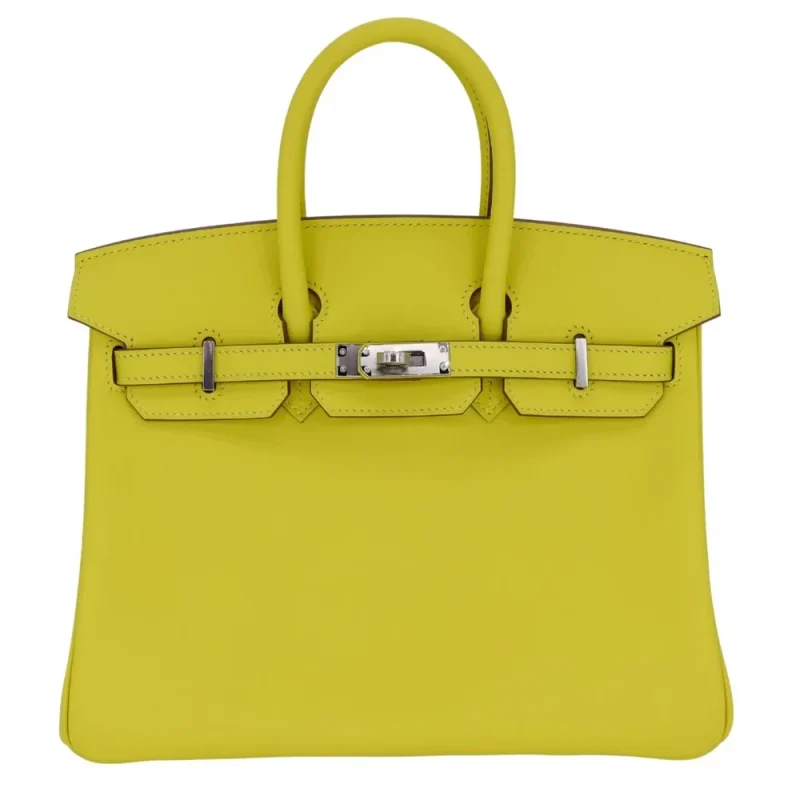 Best Replica Hermes - Birkin 25 Lime Swift Palladium HW