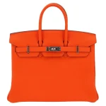 Best Replica Hermes - Birkin 25 Orange Minium Togo Palladium HW