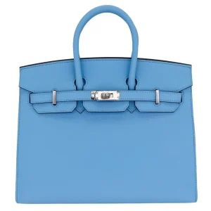 Best Replica Hermes Birkin 25 Sellier Celeste Epsom Bag
