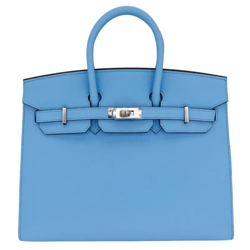 Best Replica Hermes Birkin 25 Sellier Celeste Epsom Bag