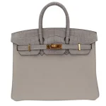 Best Replica Hermes Birkin 25 Touch Gris Perle Togo/Alligator