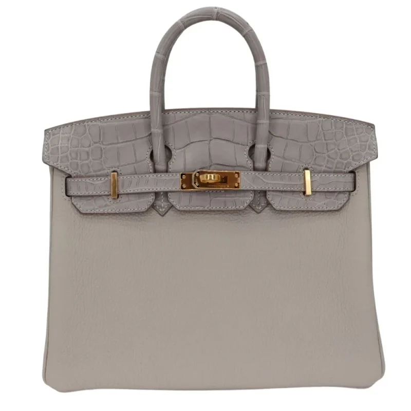 Best Replica Hermes Birkin 25 Touch Gris Perle Togo/Alligator