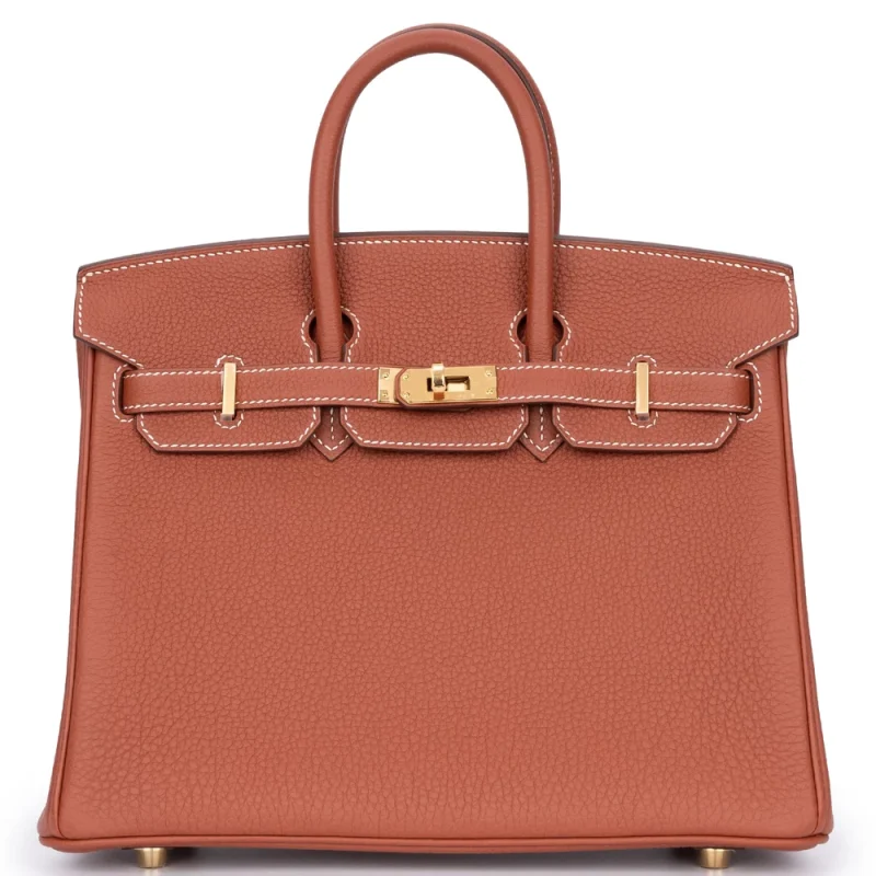 Best Replica Hermes - Birkin 25 Veau Togo Sienne Palladium HW