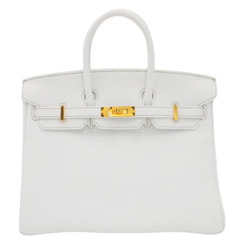 Best Replica Hermes - Birkin 25 White Clemence Gold HW