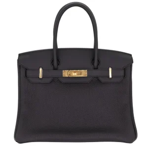 Best Replica Hermes - Birkin 30 3-in-1 Black Togo Gold HW
