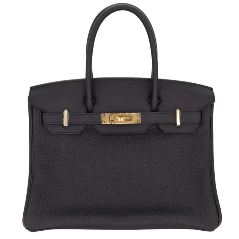 Best Replica Hermes - Birkin 30 3-in-1 Black Togo Gold HW