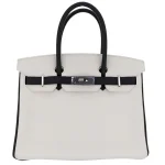 Best Replica Hermes - Birkin 30 HSS Panda Black/White Clemence Palladium HW