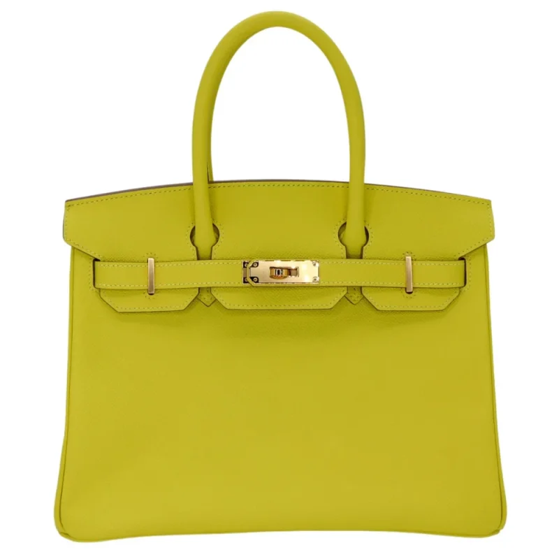 Best Replica Hermes - Birkin 30 Lime Epsom Gold HW