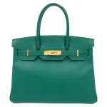 Best Replica Hermes - Birkin 30 Malachite Epsom Gold HW