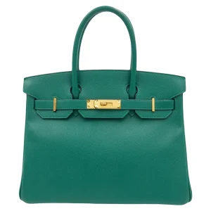 Best Replica Hermes - Birkin 30 Malachite Epsom Gold HW