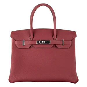 Best Replica Hermes - Birkin 30 Rouge Grenat Togo Palladium HW