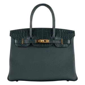 Best Replica Hermes - Birkin 30 Touch Vert Cypress Togo