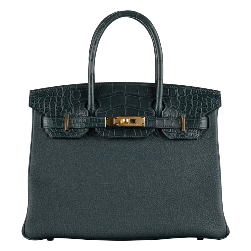 Best Replica Hermes - Birkin 30 Touch Vert Cypress Togo